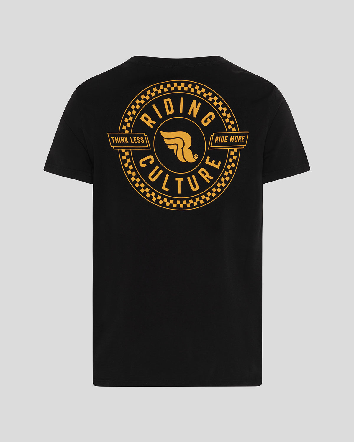 Checkerboard Circle Black T-Shirt