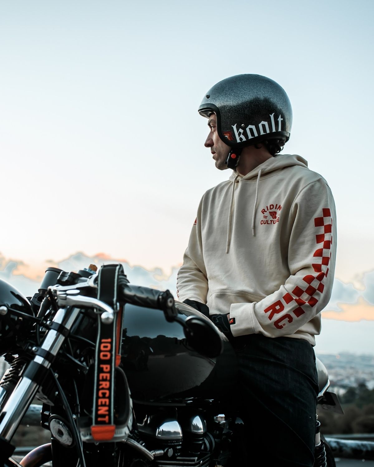 Checkerboard Hoodie Dirt White Men