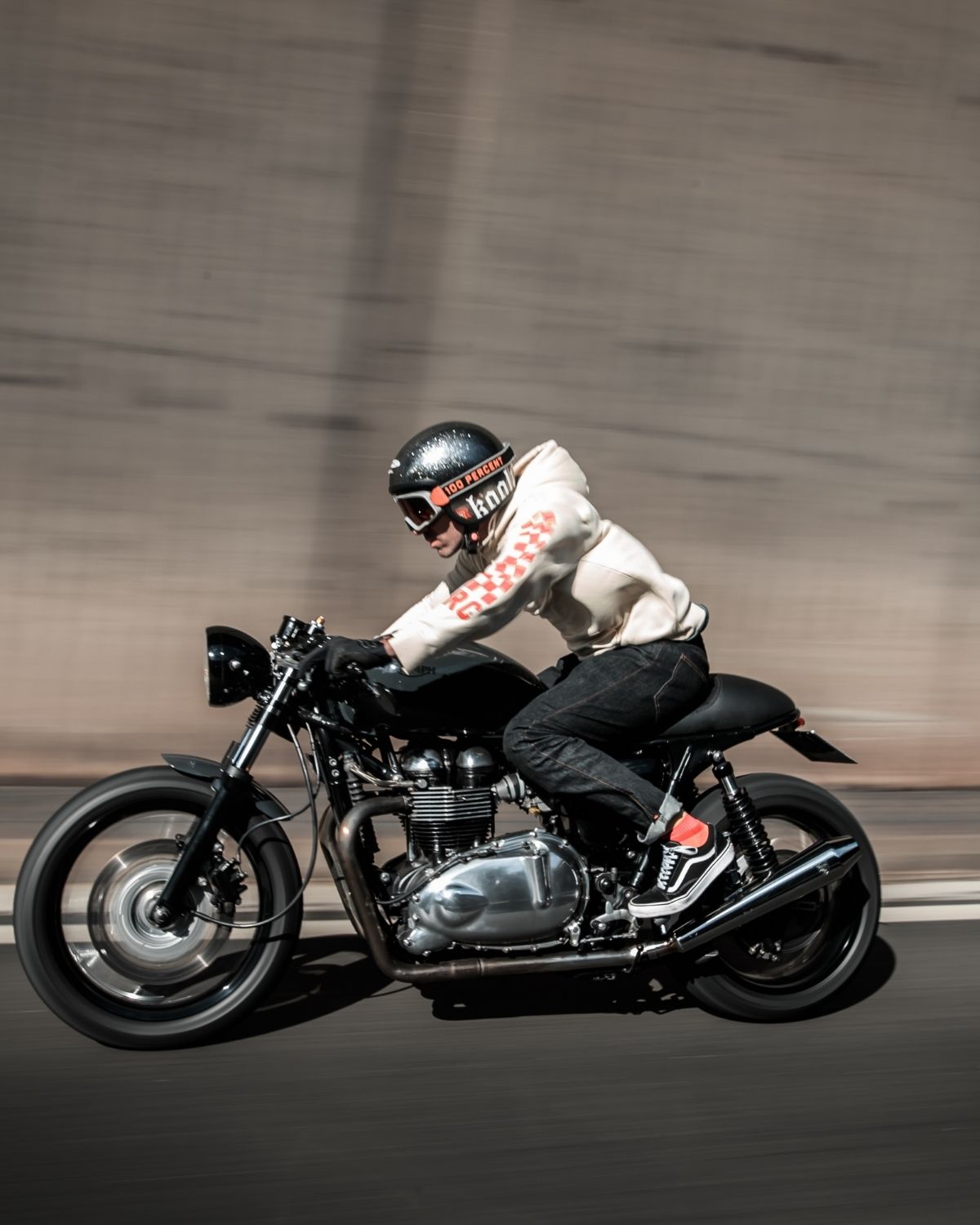 Checkerboard Hoodie Dirt White Men