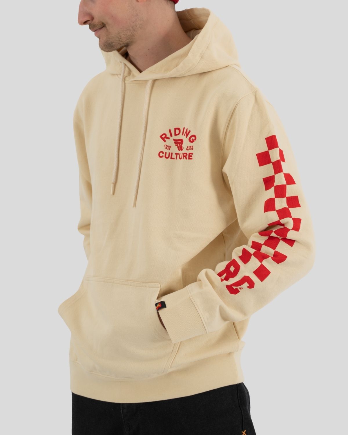 Checkerboard Hoodie Dirt White Men