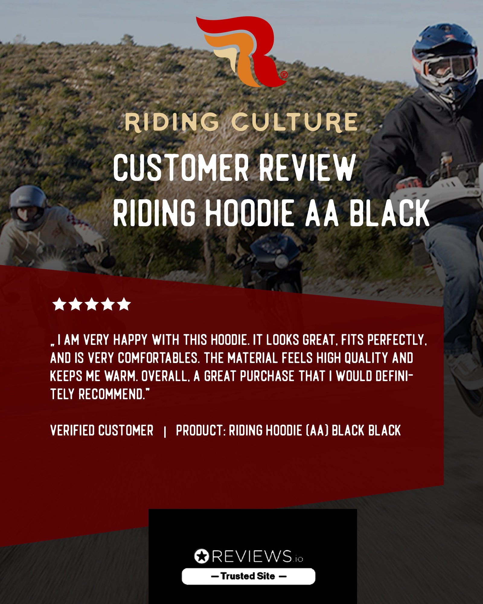 Riding Hoodie (AA) Black Black