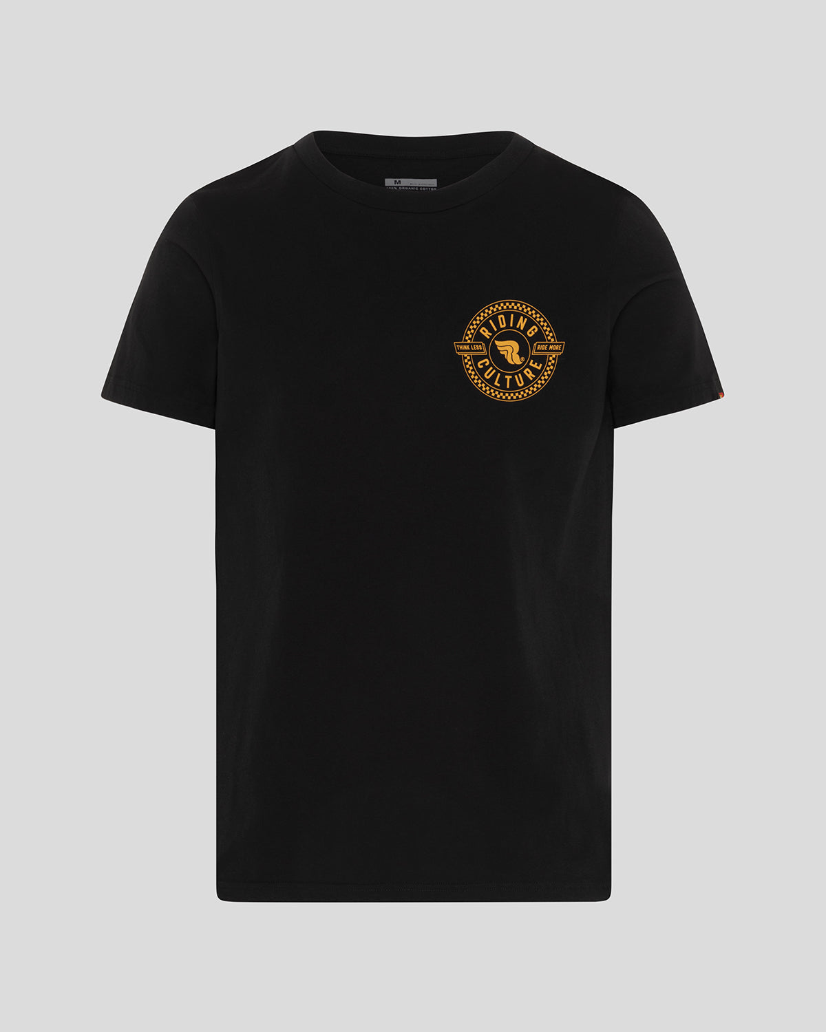 Checkerboard Circle Black T-Shirt