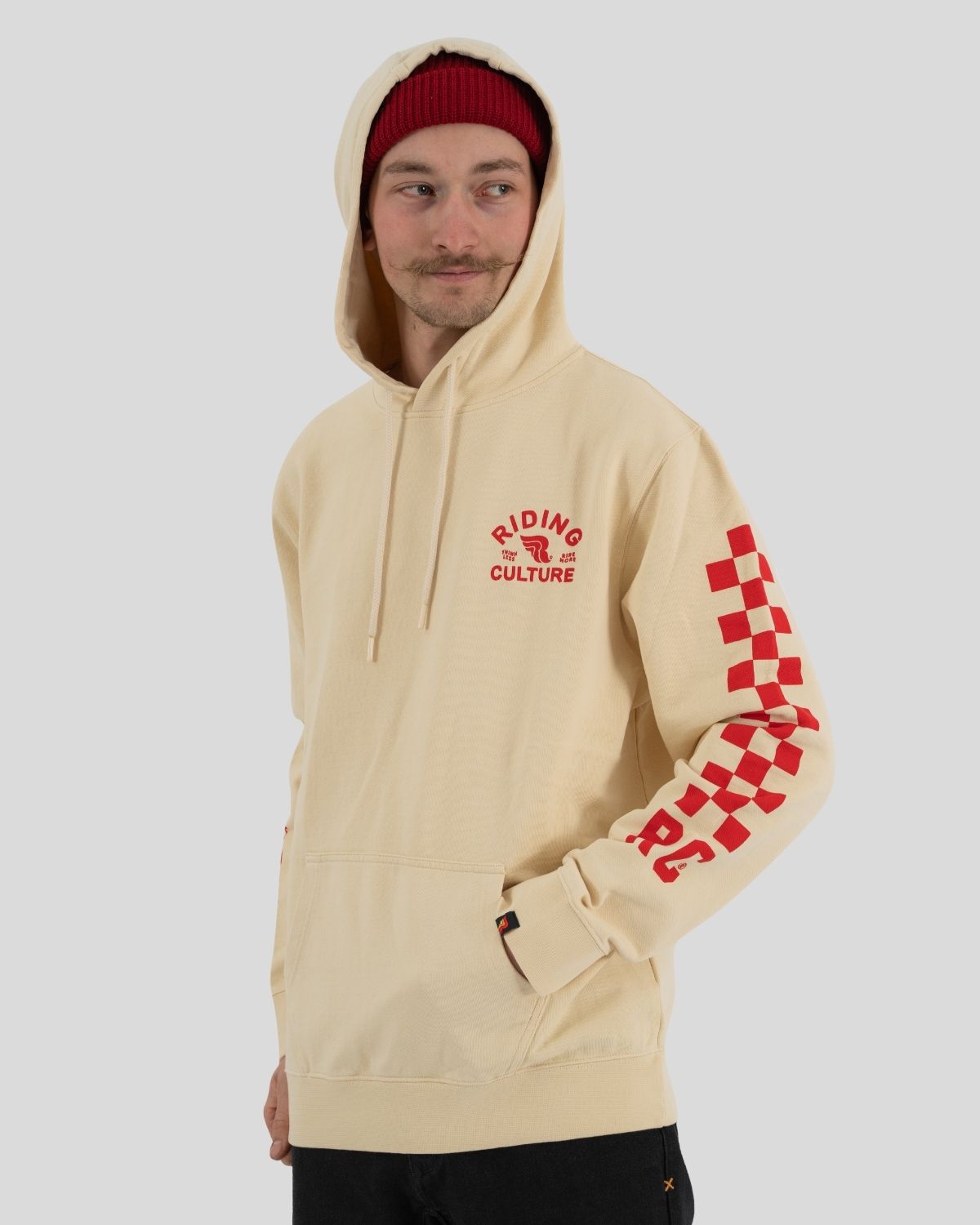 Checkerboard Hoodie Dirt White Men