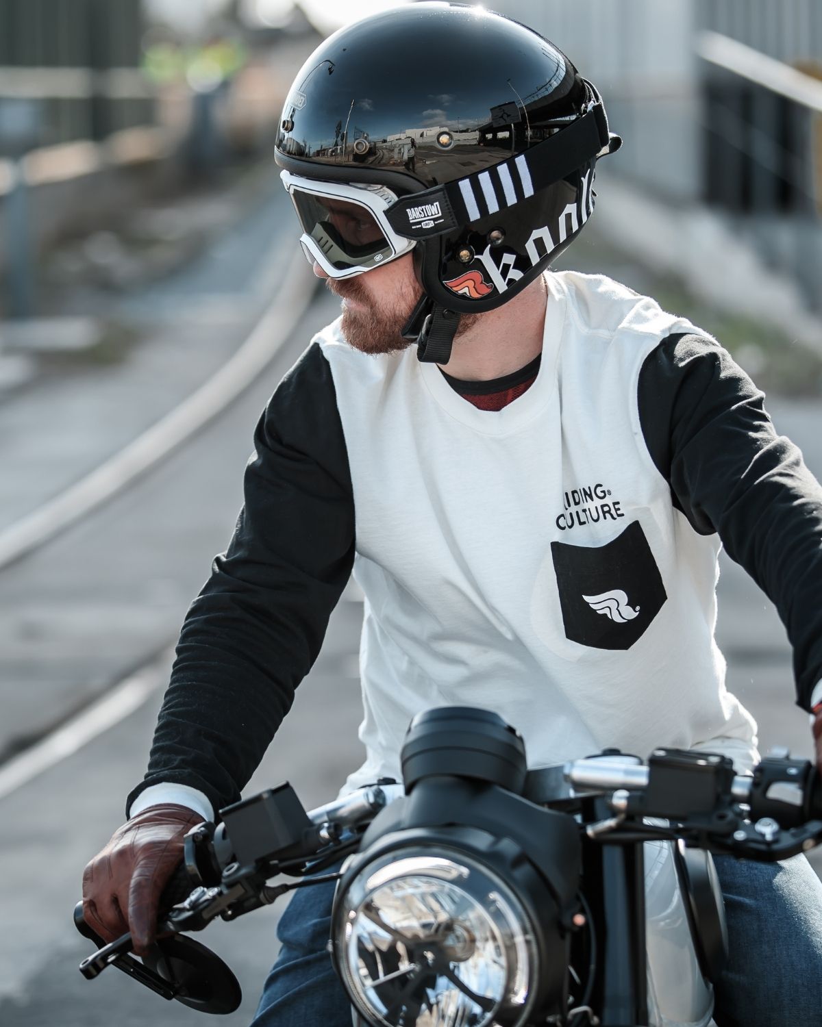 Black/Dirt White Longsleeve Men